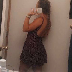 Rare Brandy Melville backless polka dot dress!